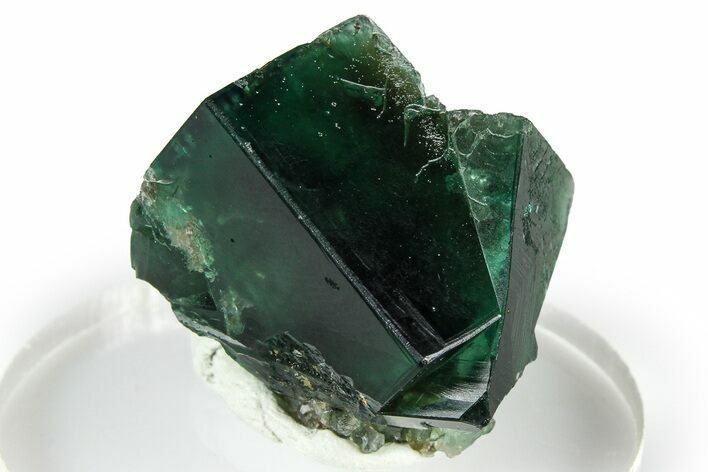 Fluorescent Green Fluorite Twins - Diana Maria Mine, England #379695